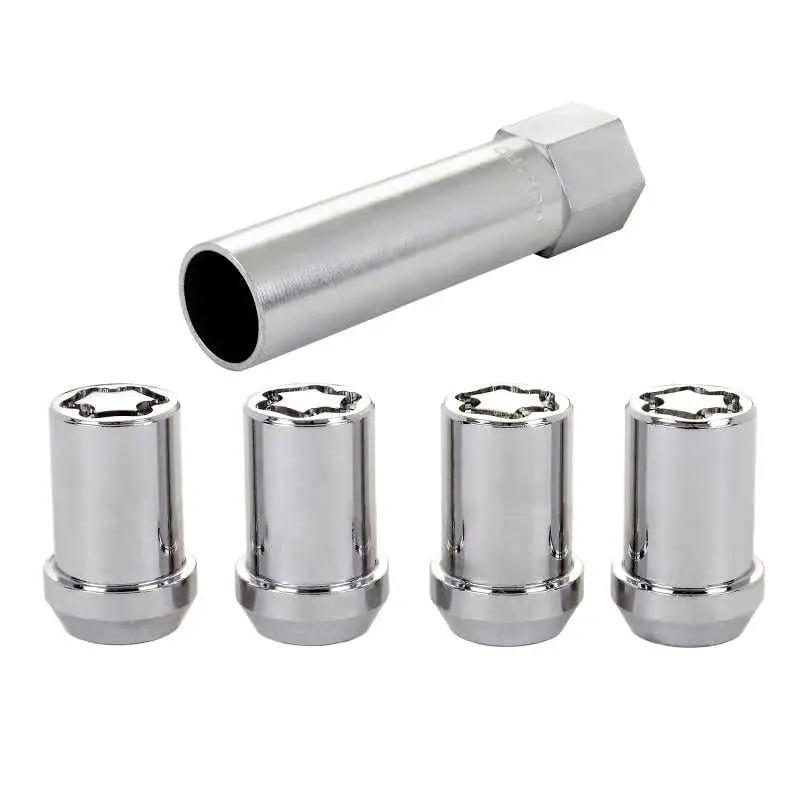 McGard Wheel Lock Nut Set - 4pk. (Tuner / Cone Seat) M12X1.25 / 13/16 Hex / 1.24in. Length - Chrome 