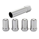 McGard Wheel Lock Nut Set - 4pk. (Tuner / Cone Seat) M12X1.25 / 13/16 Hex / 1.24in. Length - Chrome 