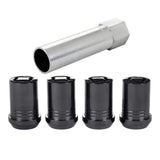McGard Wheel Lock Nut Set - 4pk. (Tuner / Cone Seat) M12X1.25 / 13/16 Hex / 1.24in. Length - Black 