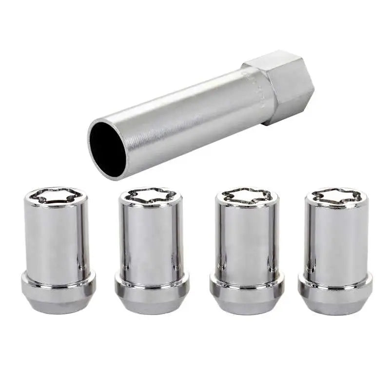 McGard Wheel Lock Nut Set - 4pk. (Tuner / Cone Seat) M12X1.25 / 13/16 Hex / 1.24in. Length - Chrome 