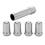 McGard Wheel Lock Nut Set - 4pk. (Tuner / Cone Seat) M12X1.25 / 13/16 Hex / 1.24in. Length - Chrome 