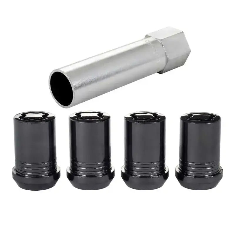 McGard Wheel Lock Nut Set - 4pk. (Tuner / Cone Seat) M12X1.25 / 13/16 Hex / 1.24in. Length - Black 
