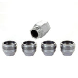 McGard Wheel Lock Nut Set - 4pk. (Under Hub Cap / Cone Seat) 1/2-20 / 3/4 & 13/16 Hex / .775in. L - 24010