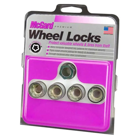McGard Wheel Lock Nut Set - 4pk. (Under Hub Cap / Cone Seat) M14X2.0 / 13/16 Hex / .893in. Length 