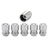 McGard Wheel Lock Nut Set - 5pk. (Cone Seat) M12X1.25 / 3/4 Hex / 1.28in. Length - Chrome 