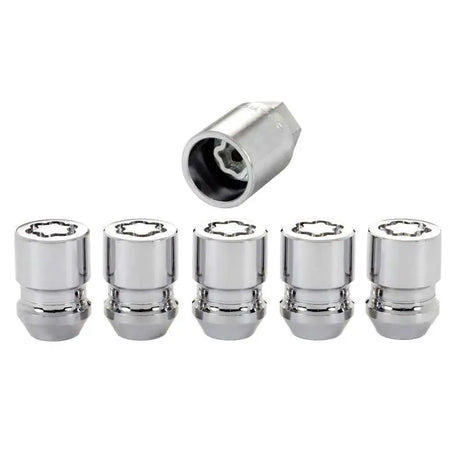 McGard Wheel Lock Nut Set - 5pk. (Cone Seat) M12X1.25 / 3/4 Hex / 1.28in. Length - Chrome 