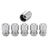 McGard Wheel Lock Nut Set - 5pk. (Cone Seat) M12X1.25 / 3/4 Hex / 1.28in. Length - Chrome 