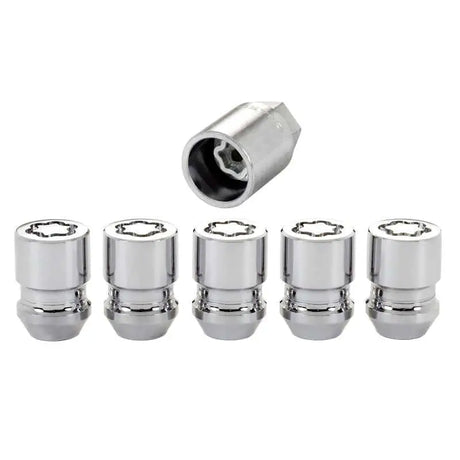 McGard Wheel Lock Nut Set - 5pk. (Cone Seat) M12X1.25 / 3/4 Hex / 1.28in. Length - Chrome 