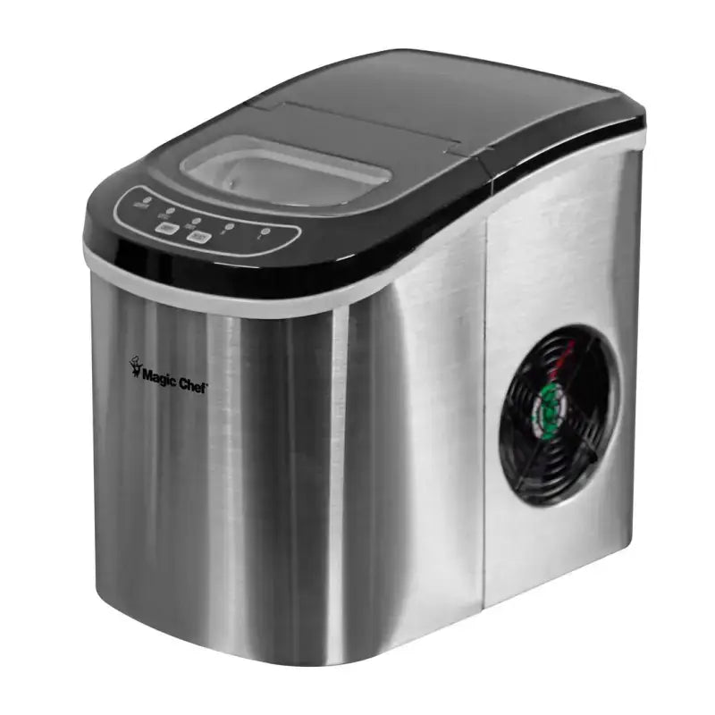 MCIM22ST Magic Chef Ice Maker 27 Lbs/Day Portable Stainless Steel, ideal for RV, automotive, powersports, off-road, marine, exterior, truck accessories, interior, truck bed, rv parts, AVADA - Best Sellers,Must Haves