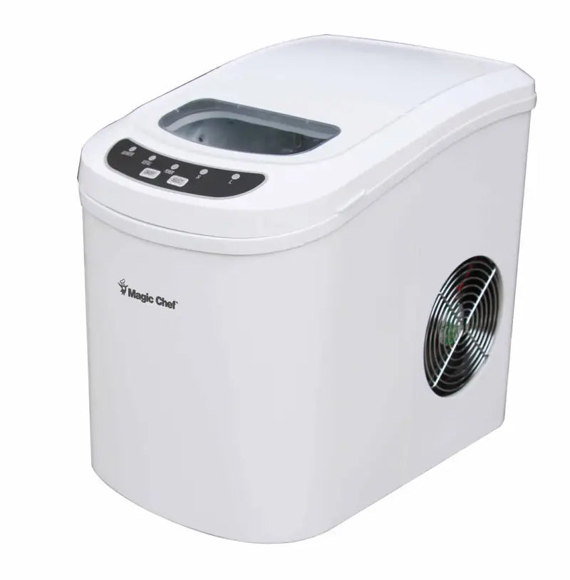 MCIM22W Magic Chef Ice Maker 27 Lbs/Day Portable White countertop compact design user-friendly controls sleek finish