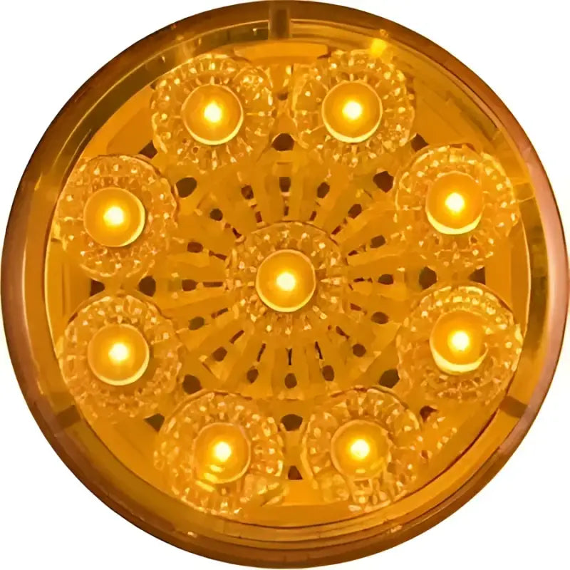 Round amber LED light from MCL50AB Optronics Led Miroflex 2 for high-quality lighting