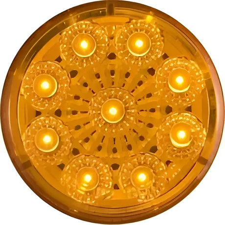 Round amber LED light from MCL50AB Optronics Led Miroflex 2 for high-quality lighting