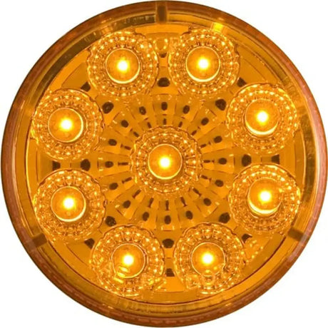 Illuminated amber LED from MCL50AB Optronics Led Miroflex 2 Rnd 9 Diode