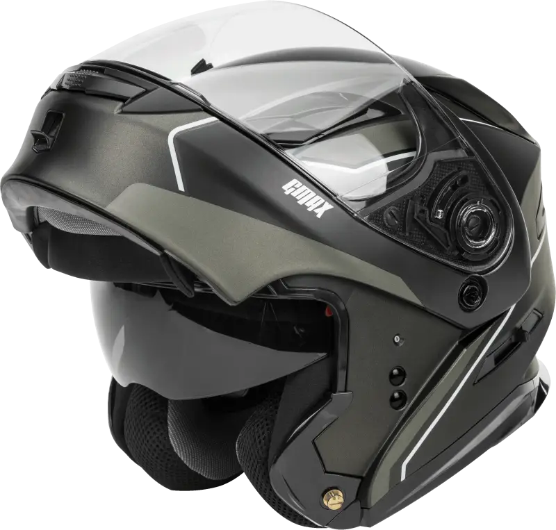 Md 01 Modular Exploit Helmet Matte Black/Silver 2x 