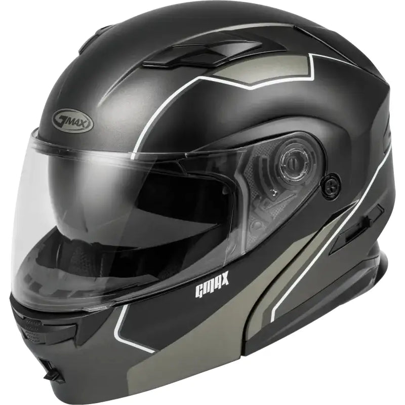 Md 01 Modular Exploit Helmet Matte Black/Silver Lg 