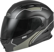 GMAX Md 01 Modular Exploit Helmet Matte Black/Silver Md
