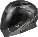 GMAX Md 01 Modular Exploit Helmet Matte Black/Silver Sm