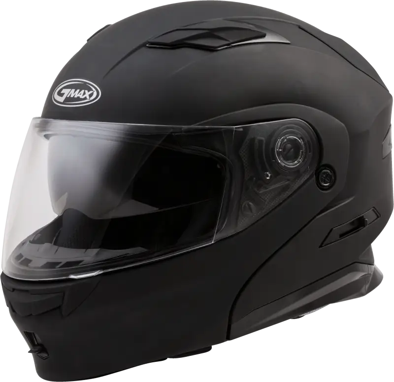 GMAX Md 01 Modular Helmet Matte Black 2x for Powersports