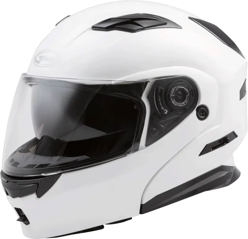 GMAX Md 01 Modular Helmet Pearl White 2x for Powersports