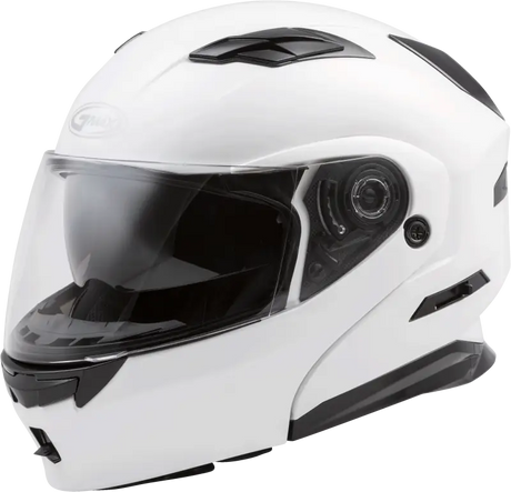 GMAX Md 01 Modular Helmet Pearl White 3x for Powersports
