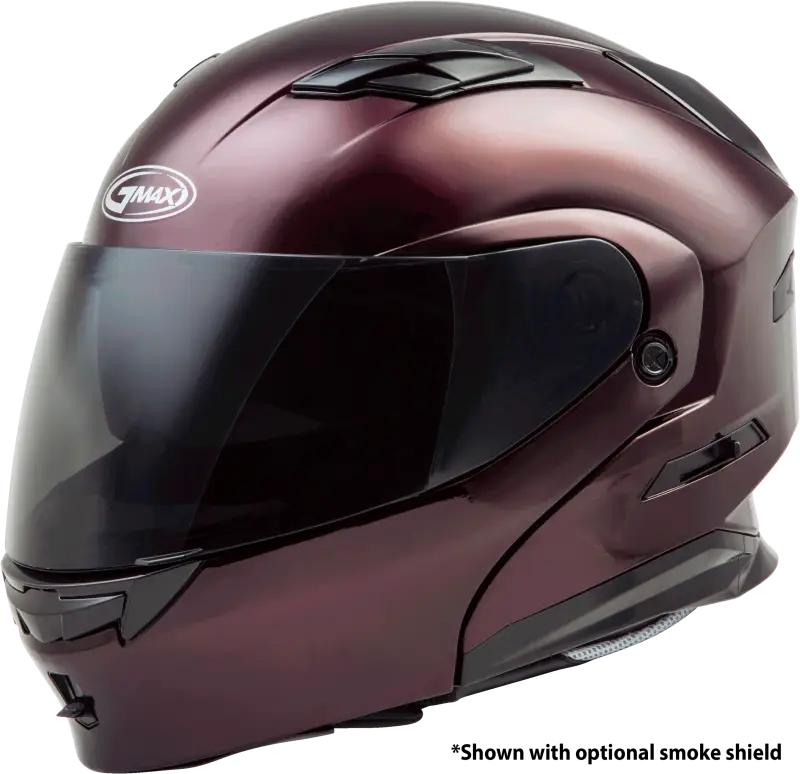 GMAX Md 01 Modular Helmet Wine Red Xs for Powersports
