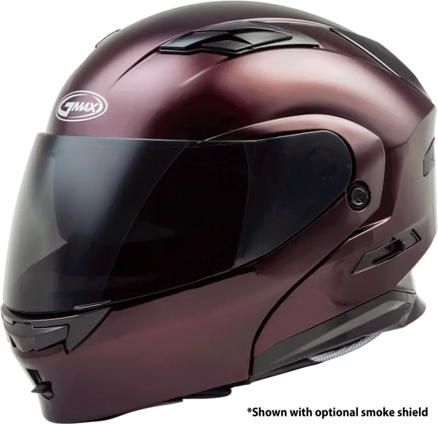 GMAX Md 01 Modular Helmet Wine Red Xs for Powersports