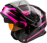 Md 01s Modular Snow Helmet Descendant Black/Pink/White Lg 