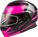 GMAX Md 01s Modular Snow Helmet Descendant Black/Pink/White Md