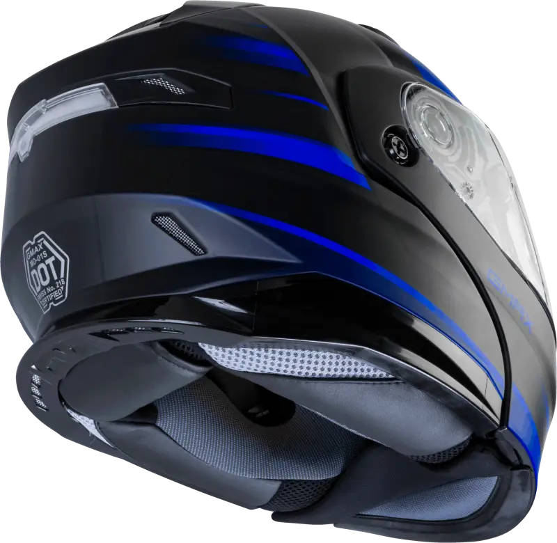 Md 01s Modular Snow Helmet Descendant Matte Black/Blue Lg 