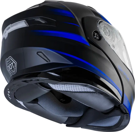 Md 01s Modular Snow Helmet Descendant Matte Black/Blue Lg 