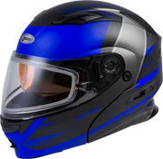 GMAX Md 01s Modular Snow Helmet Descendant Matte Black/Blue Lg