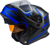 Md 01s Modular Snow Helmet Descendant Matte Black/Blue Sm 