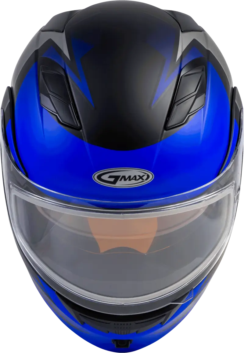 Md 01s Modular Snow Helmet Descendant Matte Black/Blue Xl 