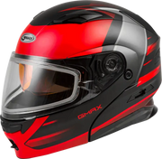 GMAX Md 01s Modular Snow Helmet Descendant Matte Black/Red 2x