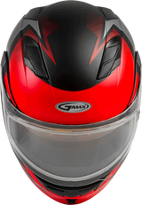 Md 01s Modular Snow Helmet Descendant Matte Black/Red Lg 