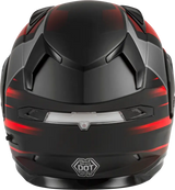 Md 01s Modular Snow Helmet Descendant Matte Black/Red Sm 