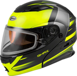 GMAX Md 01s Modular Snow Helmet Descendant Matte Blk/Hi Vis 2x