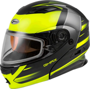 GMAX Md 01s Modular Snow Helmet Descendant Matte Blk/Hi Vis Sm