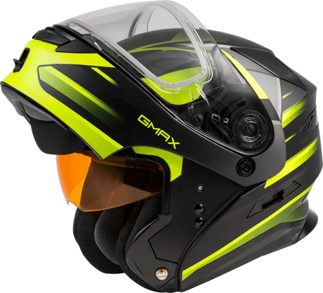 Md 01s Modular Snow Helmet Descendant Matte Blk/Hi Vis Xl 