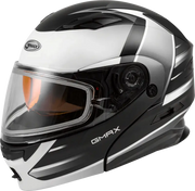 GMAX Md 01s Modular Snow Helmet Descendant Matte Blk/White 2x