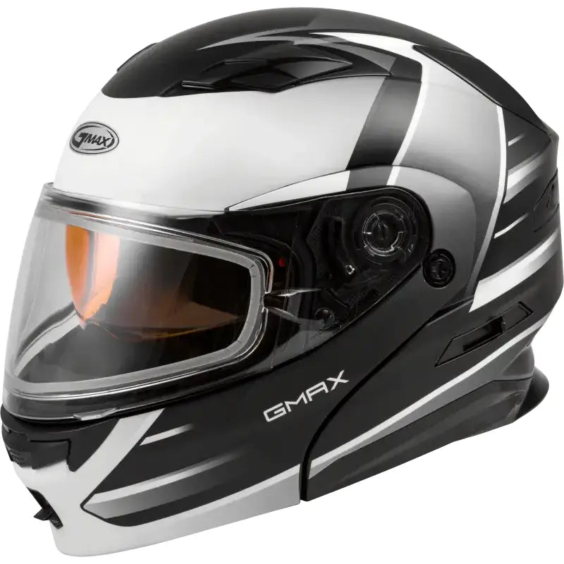 GMAX Md 01s Modular Snow Helmet Descendant Matte Blk/White Lg