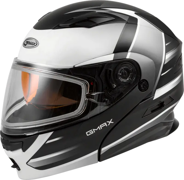 GMAX Md 01s Modular Snow Helmet Descendant Matte Blk/White Lg