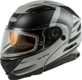 GMAX Md 01s Modular Snow Helmet Descendant Matte Gry/Silver 2x