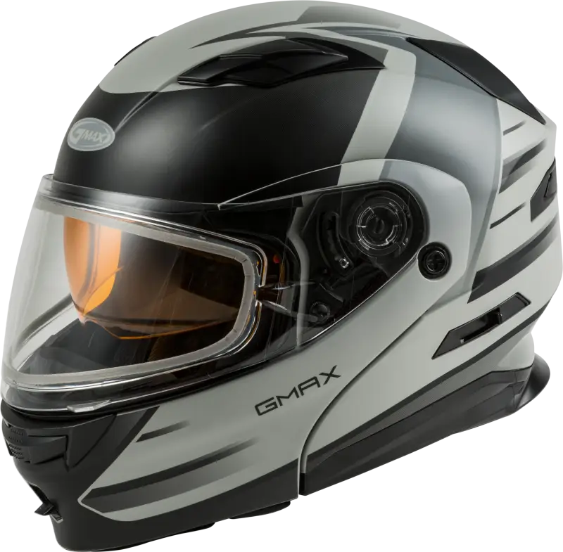 GMAX Md 01s Modular Snow Helmet Descendant Matte Gry/Silver 2x