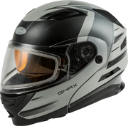 GMAX Md 01s Modular Snow Helmet Descendant Matte Gry/Silver Lg