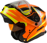 Md 01s Modular Snow Helmet Descendant Neon Org/Hi Vis Lg 