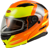 GMAX Md 01s Modular Snow Helmet Descendant Neon Org/Hi Vis Lg