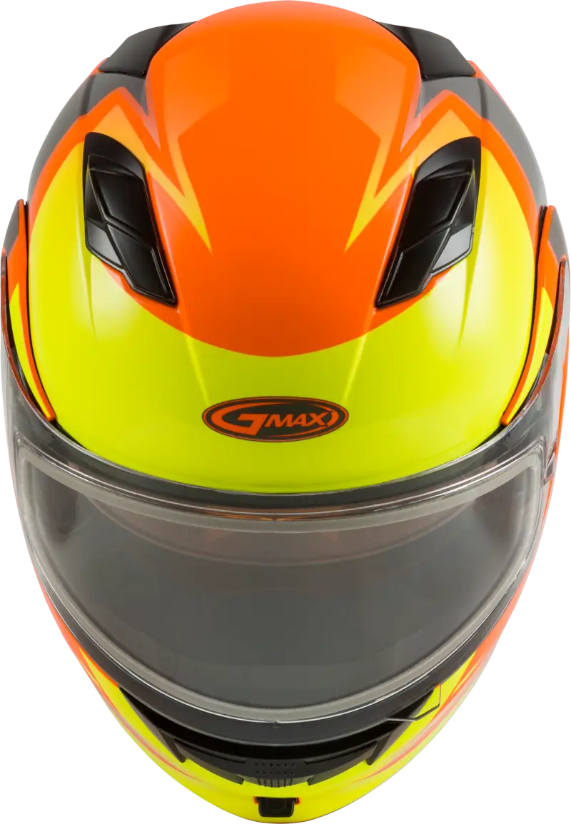 Md 01s Modular Snow Helmet Descendant Neon Org/Hi Vis Sm 