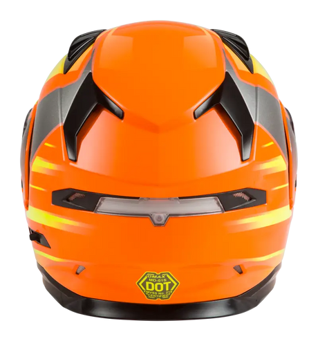 Md 01s Modular Snow Helmet Descendant Neon Org/Hi Vis Xl 