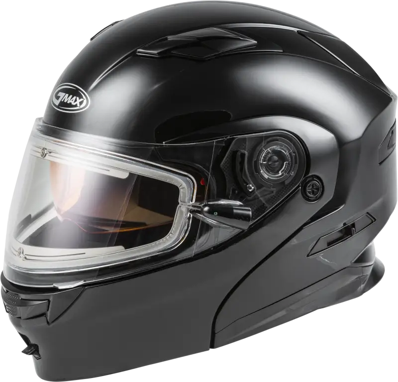 GMAX Md 01s Modular Snow Helmet W/Electric Shield Black 2x
